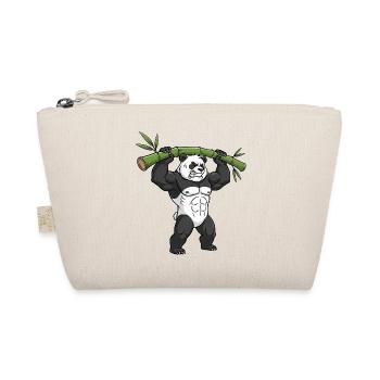 Panda Japan Bambus Kultur Fitness Gym Kraft - Bio-Täschchen - Natur - Vorne