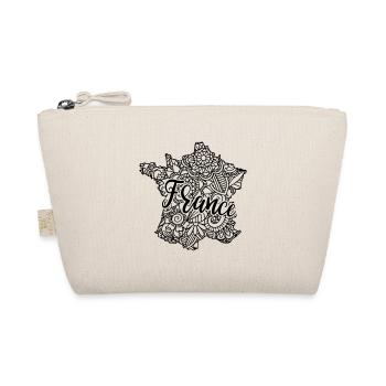 Carte France Mandala Floral - Pays Français cadeau - Trousse biologique - nature - Devant