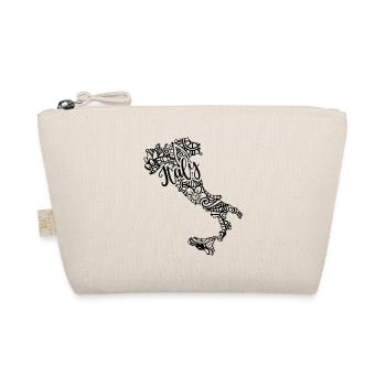Map Italy Mandala Floral Travel Italian Gift - Organic Pouch - nature - Front