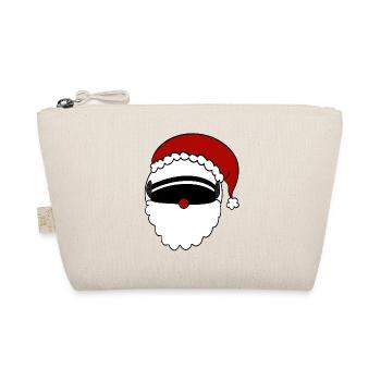 Weihnachtsmann  Helm  - Bio-Täschchen - Natur - Vorne