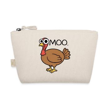 Turkey moo, pretending it's a cow, funny - Organic Pouch - nature - Front