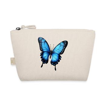 papillon volant bleu - Trousse biologique - nature - Devant