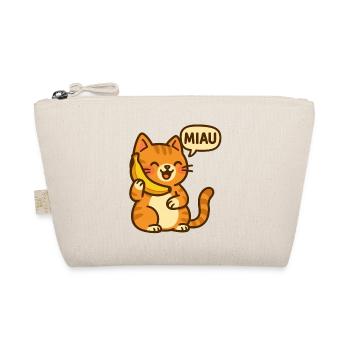 Cat on the phone - Organic Pouch - nature - Front