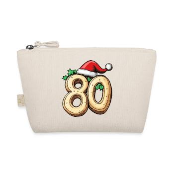 80 Number Cookie Christmas - Organic Pouch - nature - Front