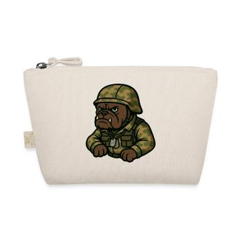 Soldat bouledogue en camouflage Tough Mascot Art - Trousse biologique - nature - Devant