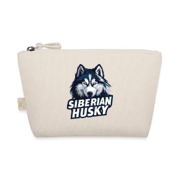 Siberian Husky Kopf Illustration - Bio-Täschchen - Natur - Vorne