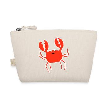 Crab – Summer, Beach & Sea Motif for Holidays - Organic Pouch - nature - Front