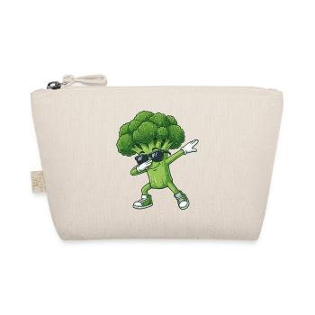 Funny Broccoli Dab Fitness - Organic Pouch - nature - Front