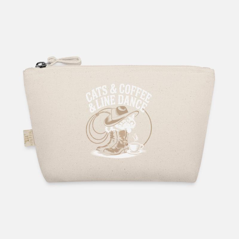 Katzen Kaffee Line Dance Bio-Täschchen