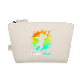 Handball Bär Kinder Sport Tier Handballer Motiv - Bio-Täschchen - Natur - Vorne