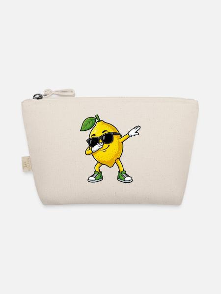 Dessin animé Dun Citron dans la pose Dab - Trousse biologique - nature - Devant