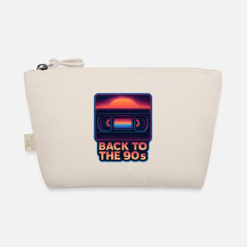 Back to the 90s VHS Kassette Retro - Bio-Täschchen - Natur