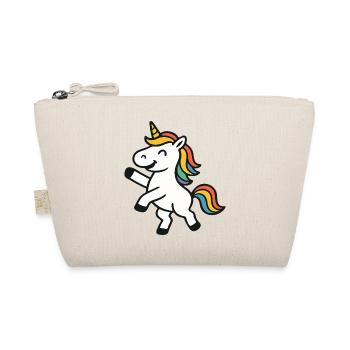Licorne sauteuse joyeuse avec un art coloré de crinière - Trousse biologique - nature - Devant