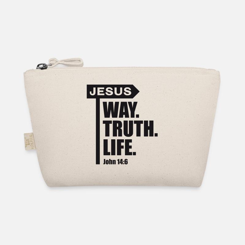 Jesus_Way-Truth_Life - Bio-Täschchen - Natur