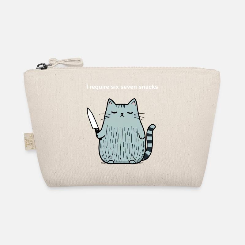 6-7 Internet Meme 6 7 Snack Katze Bio-Täschchen