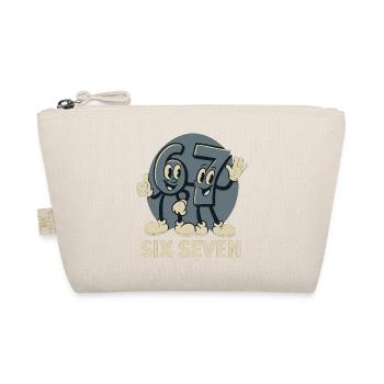 67 Six Seven 6-7 Funny Gift Cute - Organic Pouch - nature - Front