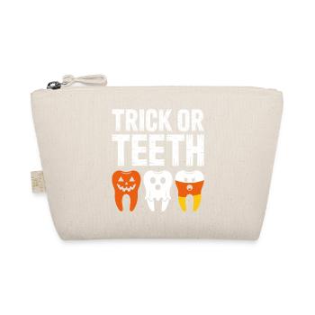 Trick or Teeth Halloween Tee - Organic Pouch - nature - Front