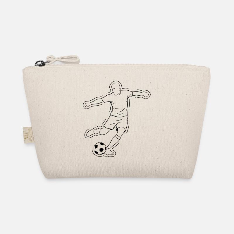 Fußball Dribbling Spieler Lauf Vektor Bio-Täschchen