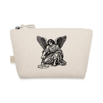 angel drawing geometric figures with compasses - Organic Pouch - nature - Front