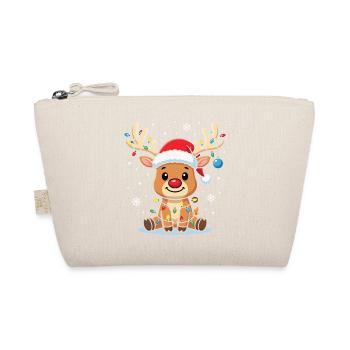 Renne de Noël Kawaii avec des lumières lumineuses - Trousse biologique - nature - Devant