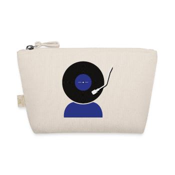 Schallplatten Kopf - Bio-Täschchen - Natur - Vorne