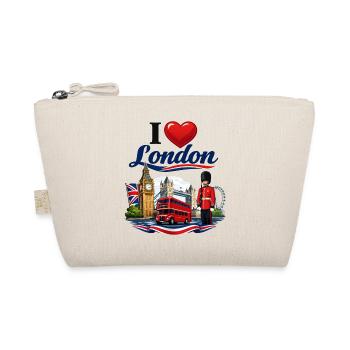 I Love London – Iconic British Icons - Organic Pouch - nature - Front