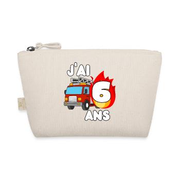 J’ai 6 ans camion de pompier fun - Trousse biologique - nature - Devant