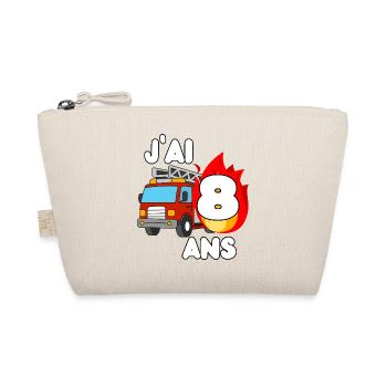 J’ai 8 ans camion de pompier fun - Trousse biologique - nature - Devant