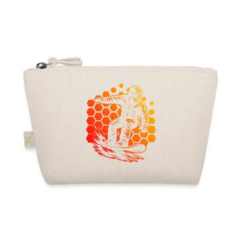 I love snowboard cool motif for snowboard - Organic Pouch - nature - Front