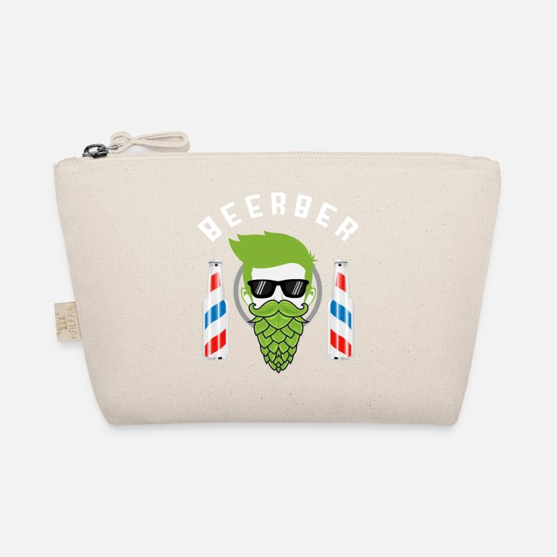 Beerber – Barber & Beer - Bio-Täschchen - Natur