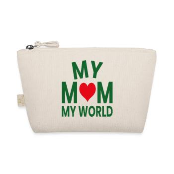 Meine Mutter Meine Welt Liebes Herz - Bio-Täschchen - Natur - Vorne