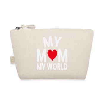 My Mother My World Heart - Organic Pouch - nature - Front