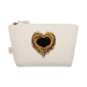 Heart of roots – nature motif full of solidarity - Organic Pouch - nature - Front
