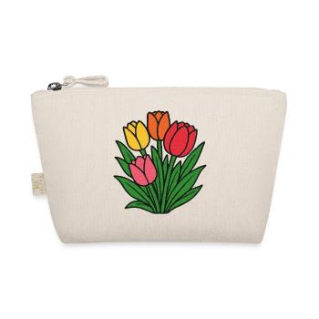 Tulip Patch Blüte - Bio-Täschchen - Natur - Vorne