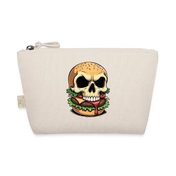 Skull Burger Popart - Bio-Täschchen - Natur - Vorne