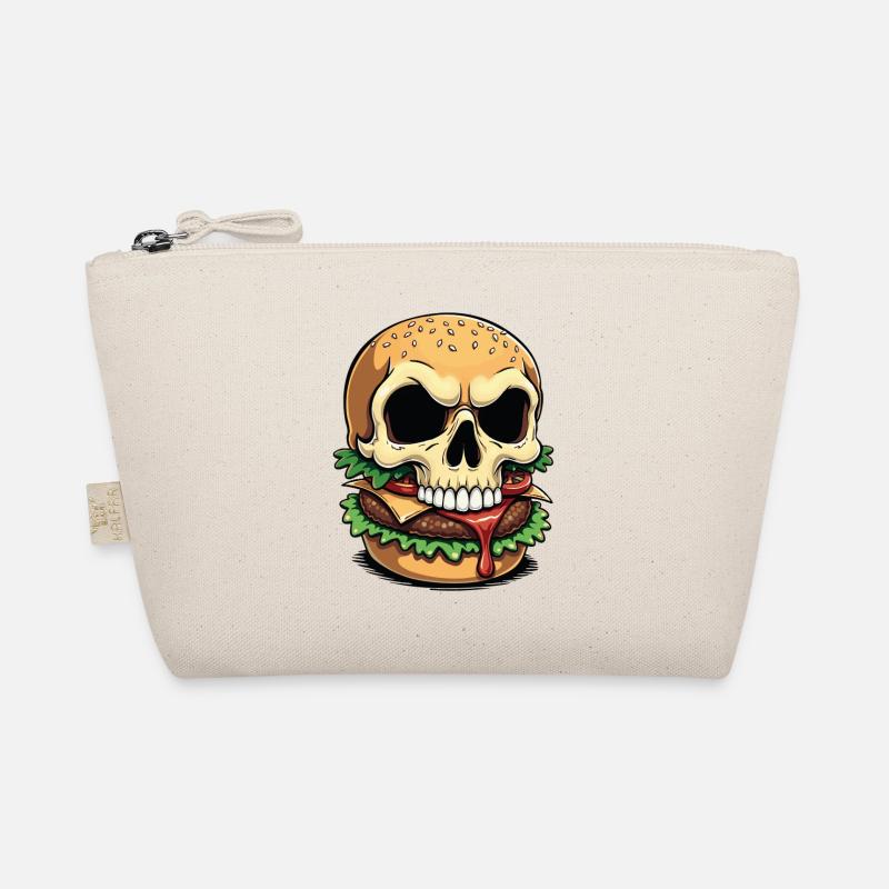 Skull Burger Popart Bio-Täschchen