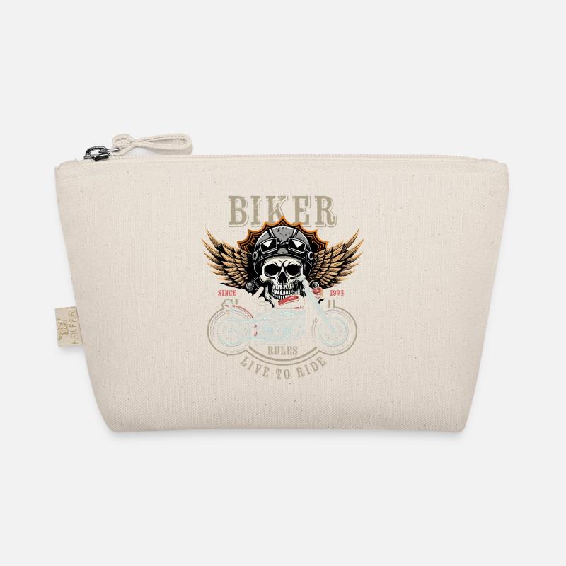Biker Rules - Since 1998 - Live to Ride Organic Pouch