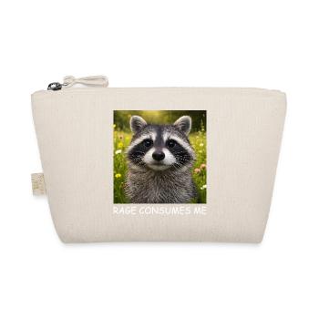 Visage de raton laveur dans une mer de fleurs - Trousse biologique - nature - Devant