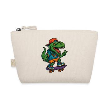 T-Rex Street Skater - Organic Pouch - nature - Front