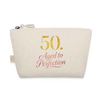 50th Birthday Aged To Perfection - Bio-Täschchen - Natur - Vorne