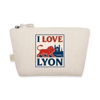 J'aime Lyon – Vintage-Poster - Bio-Täschchen - Natur - Vorne