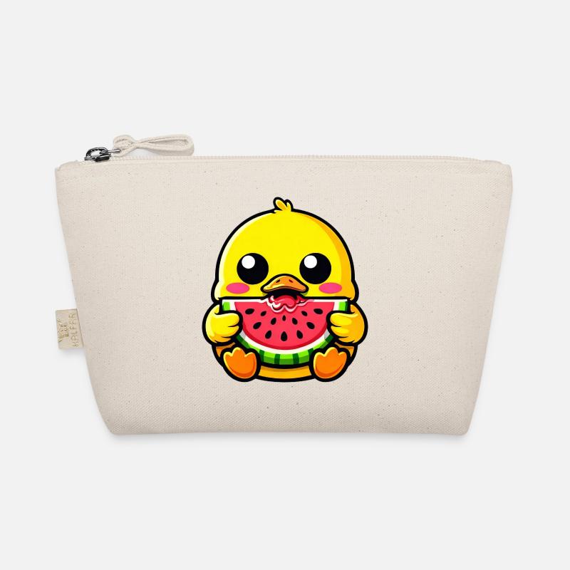 Été du canard doux Chibi Kawaii Melon Trousse biologique