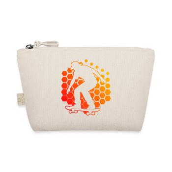 Funny skater motif - Organic Pouch - nature - Front