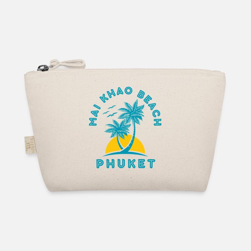 Phuket Mai Khao Beach Palm Sunset Organic Pouch