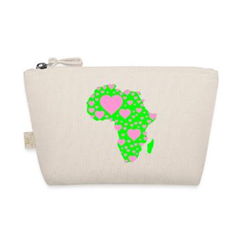 Motif du cœur africain - Trousse biologique - nature - Devant