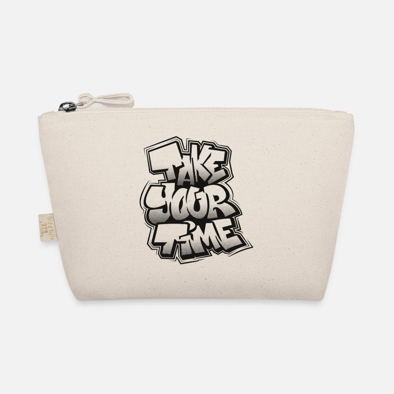 Take Your Time Graffiti Organic Pouch