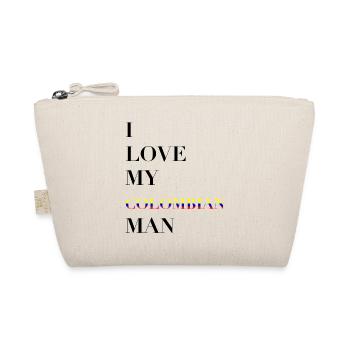 I LOVE MY COLOMBIAN MAN - Bio-Täschchen - Natur - Vorne