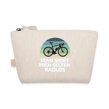 Lustiger Radfahrer, der Bike Ricing Bicycling Retro sagt - Bio-Täschchen - Natur - Vorne