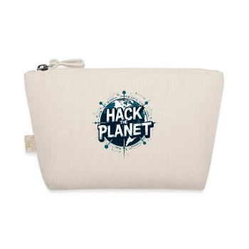 Globe Hack Motif – Planetary Techstyle - Organic Pouch - nature - Front