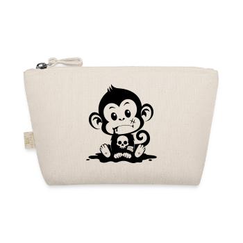 Singe mignon dans un style inquiétant - Trousse biologique - nature - Devant